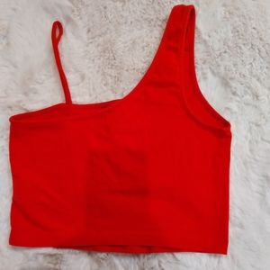 Wild Fable Cropped Asymmetrical Top